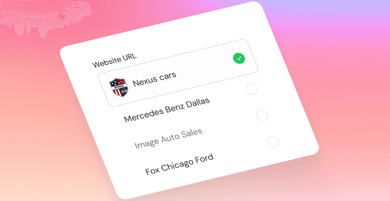 Step 1: Connect your domain - DealerAssist setup illustration