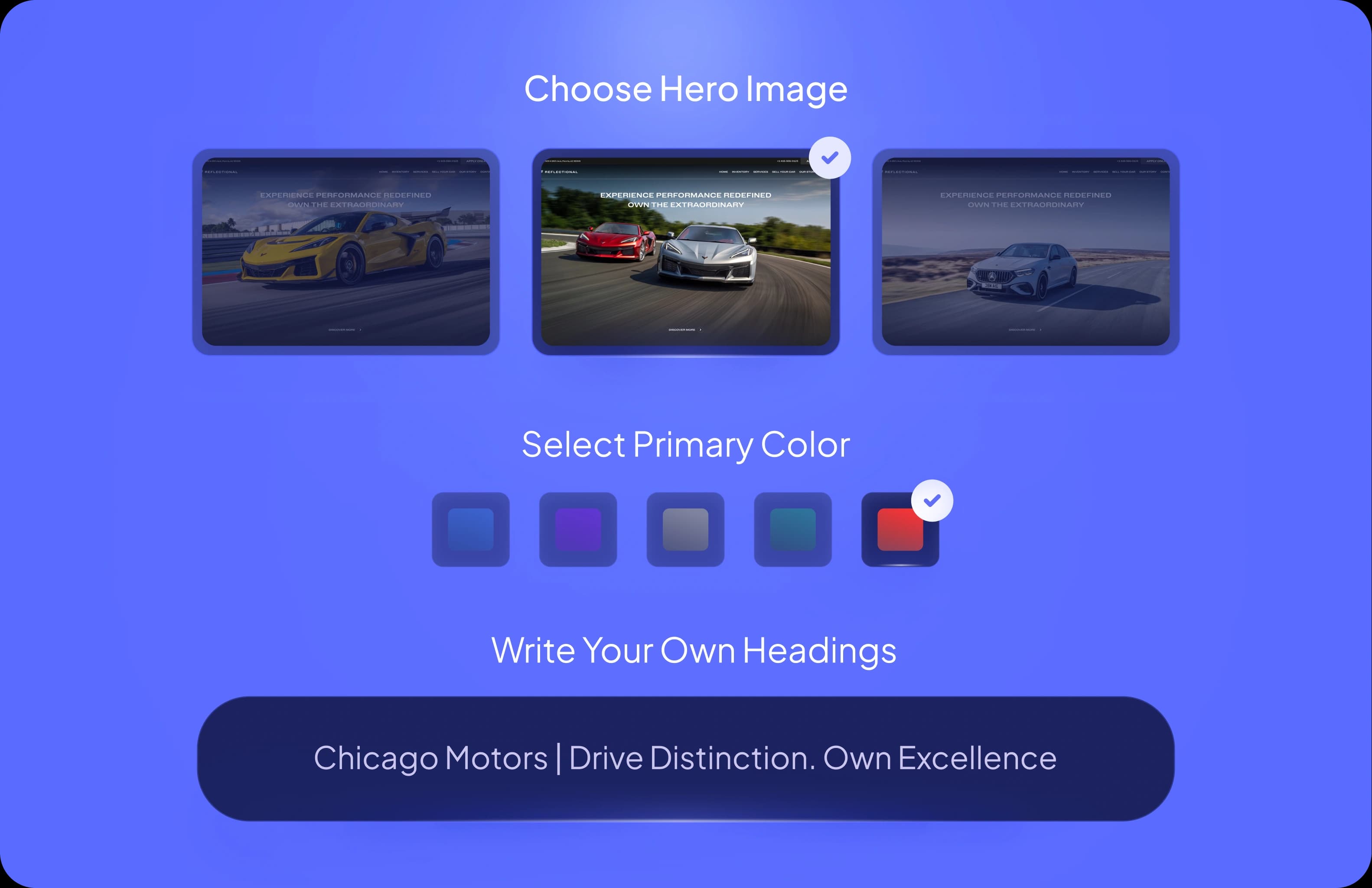 Customize Your Dealership Website Instantly