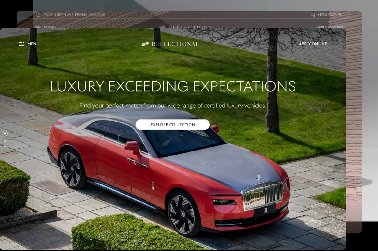 Arizona dealership template preview