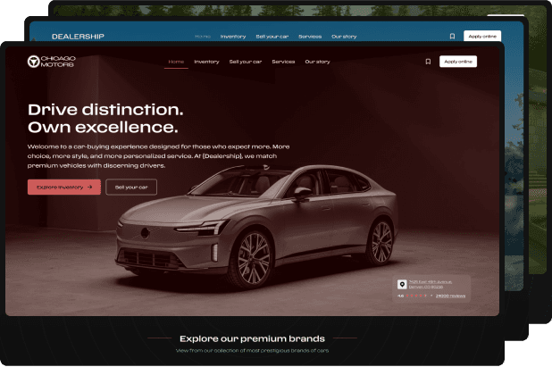 Chicago dealership template preview