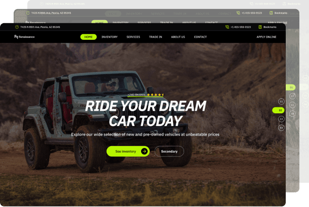 Montana dealership template preview